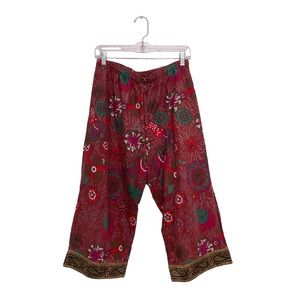 Punjammies by Susana floral capri cropped pant